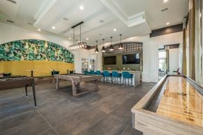 Jacksonville apartment for rent - a game room with a pool table and a television