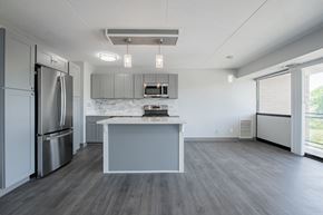 Rahway apartment for rent - an open kitchen with cabinets