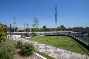 Red Bank apartment for rent - Rooftop Green Space at The Rail at Red Bank, New Jersey