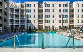 Kannapolis apartment for rent - Pool area at new apartments in Kannapolis NC