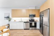 East Orange apartment for rent - A Kitchen With Stainless Steel Appliances at Hue Soul Apartments, East Orange, 07018