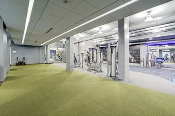 3,800 Square foot, 24-hour fitness center with cardio and free weights (no need for a gym membership!) 