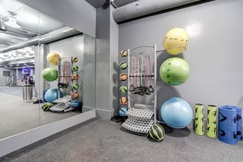 3,800 Square foot, 24-hour fitness center with cardio and free weights (no need for a gym membership!) 