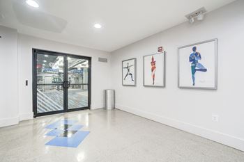 3,800 Square foot, 24-hour fitness center with cardio and free weights (no need for a gym membership!) 