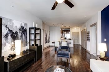 Authentic, hand-scraped, hickory hardwood floors