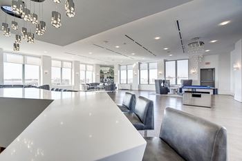 Beautifully remodeled penthouse club room 