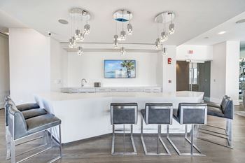 Beautifully remodeled penthouse club room 