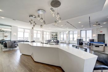 Beautifully remodeled penthouse club room 