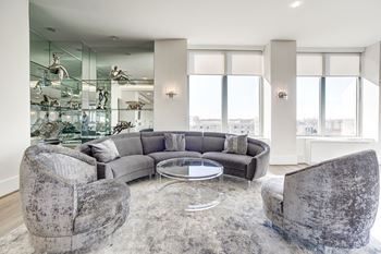 Beautifully remodeled penthouse club room 