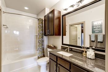 Ceramic tiles in tub & shower