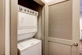 Full-size washer & dryer in units
