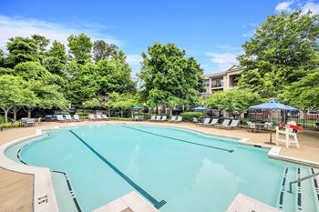 Resort style pool with sundeck