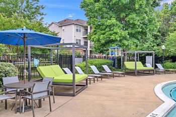 Resort style pool with sundeck
