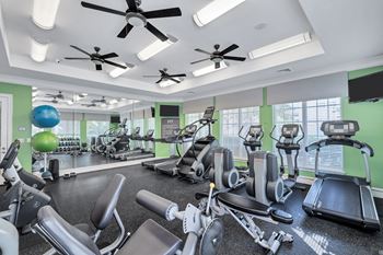 Fitness center with strength training and cardio equipment