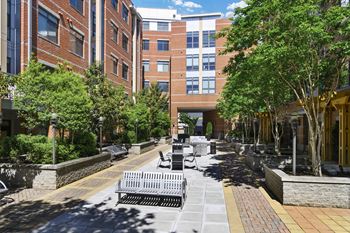 Situated in a peaceful corner of the vibrant heart of national landing 