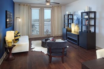 Stylized faux wood blinds