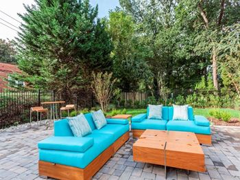 Grilling & bbq area with plush outdoor seating
