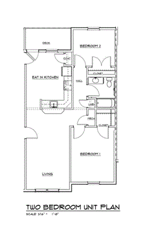 Bristol apartment for rent - 2 bedroom Floor Plan