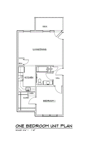 Bristol apartment for rent - 1 bedroom Floor Plan