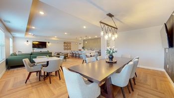 Clubroom with kitchenette