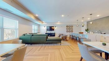 Clubroom with kitchenette