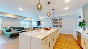 Clubroom with kitchenette