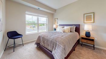 Carpeted bedrooms