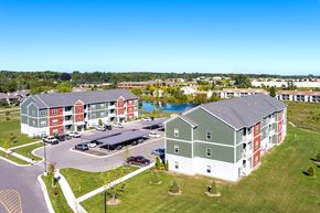 Greenville apartment for rent - Aerial View of Central Park Apartments in Greenville MI