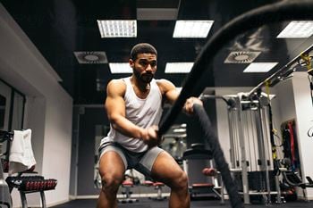 Gym, weightlifting and peloton