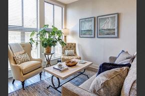 Mount Pleasant apartment for rent - a living room with a couch and chairs and a table