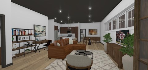 Floor plan for 2 beds, 2 baths, 1320 sqft