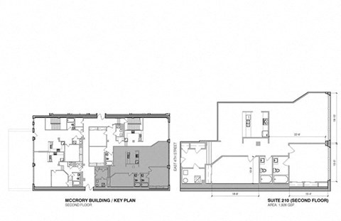 Floor plan for 2 beds, 2 baths, 1695 sqft
