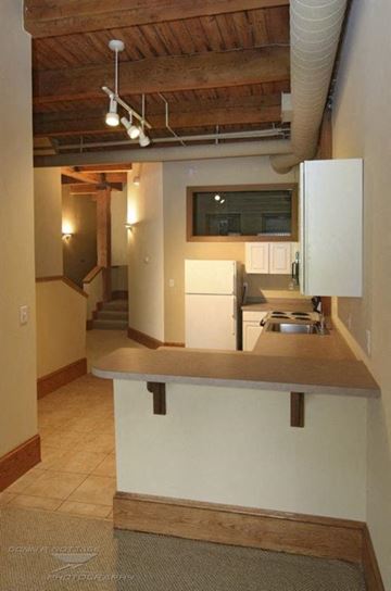 Cleveland apartment for rent - a kitchen with a counter and a sink