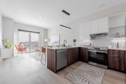 Cleveland apartment for rent - Kitchen Island at TREO Apartments, Cleveland, Ohio