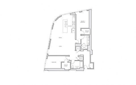 Floor plan for 2 beds, 2 baths, 1474 sqft