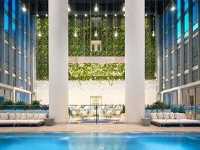 Chicago apartment for rent - Indoor-Outdoor Resort Style Pool and Lounge Area