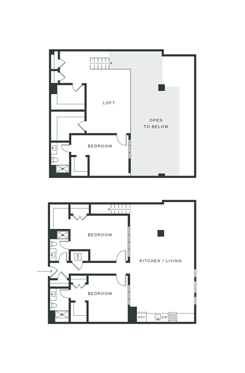 Floor plan for 3 beds, 3 baths, 2277 sqft