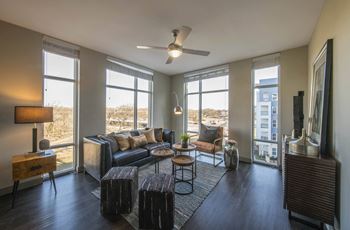 Floor-to-ceiling windows in select apartments