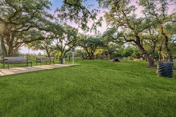 Fenced pet park