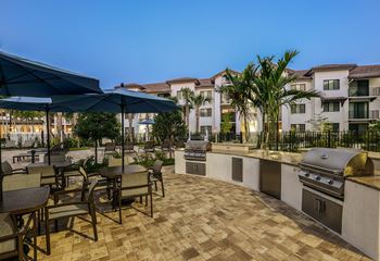 Summer kitchen with bbq grills