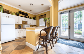 Tampa apartment for rent - Clubhouse Kitchenette at Brandywine Affordable Apartments in Tampa FL