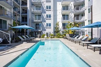 Resort-style pool deck & spa