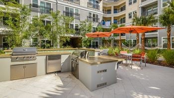 Summer kitchen with bbq grills & pavillion