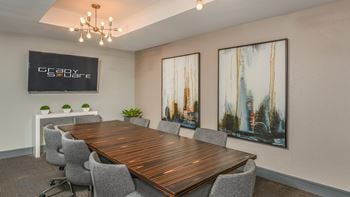 Fully equipped business center with conference room