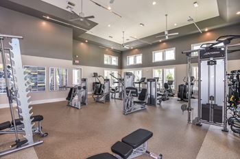 Spacious 24-hour fitness center