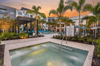 Heated whirlpool spa