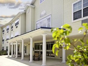 Tinton Falls apartment for rent - Covered Veranda at Meadowbrook Senior Apartments in Tinton Falls NJ