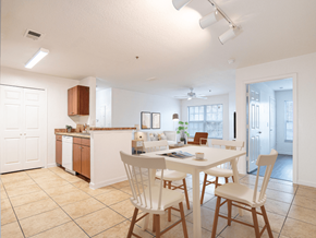 Titusville apartment for rent - Open Concept Floor Plan with Dining Area at Timber Trace Apartments