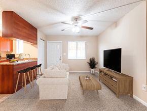Titusville apartment for rent - Spacious Living Room with Open Floor Plan at Windover Woods Apartments