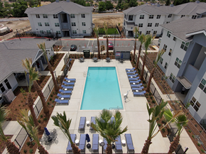 Merced apartment for rent - Pool Deck at The Retreat Affordable Apartments in Merced CA